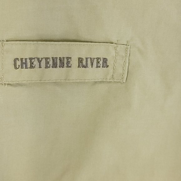 Habersham Vineyards Winery Jacket Men's Med Lined Khaki Full Zip Cheyenne River - Picture 7 of 15